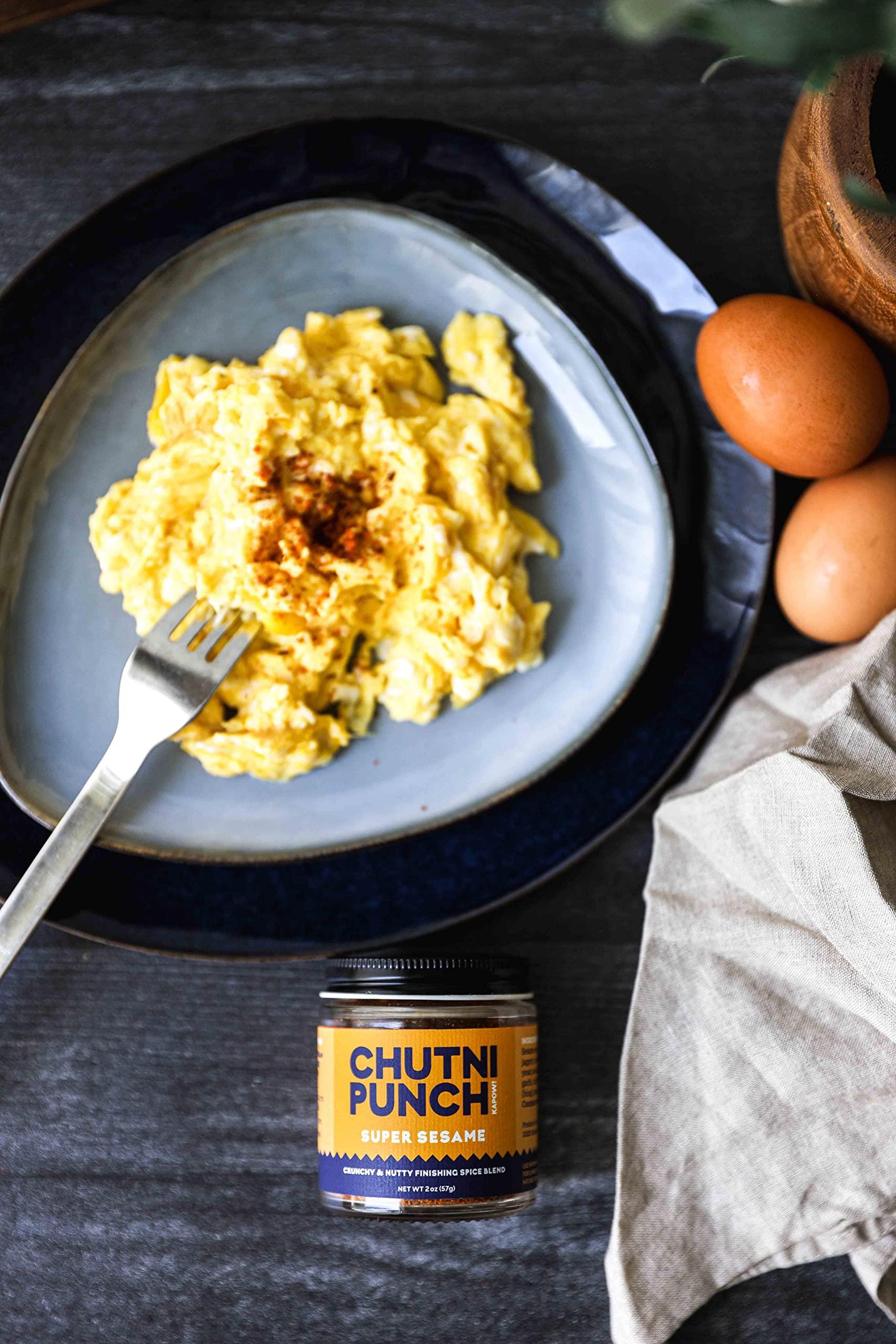 Chutni Punch CHUTNI PUNCH Super Sesame. Finishing Spice Blend. South Indian Inspired Chutney Powder. Vegan. Gluten Free.