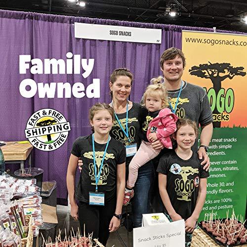 Sogo Snacks Original, Sogo Snacks, No Sugar, 100% Grass-fed & Grass-finished, Non-GMO Beef Sticks. No Added Nitrates, Gluten, Soy, MSG, Dairy, Nuts. Keto, Whole, Paleo Friendly (Original, 1-oz, 24 Count)