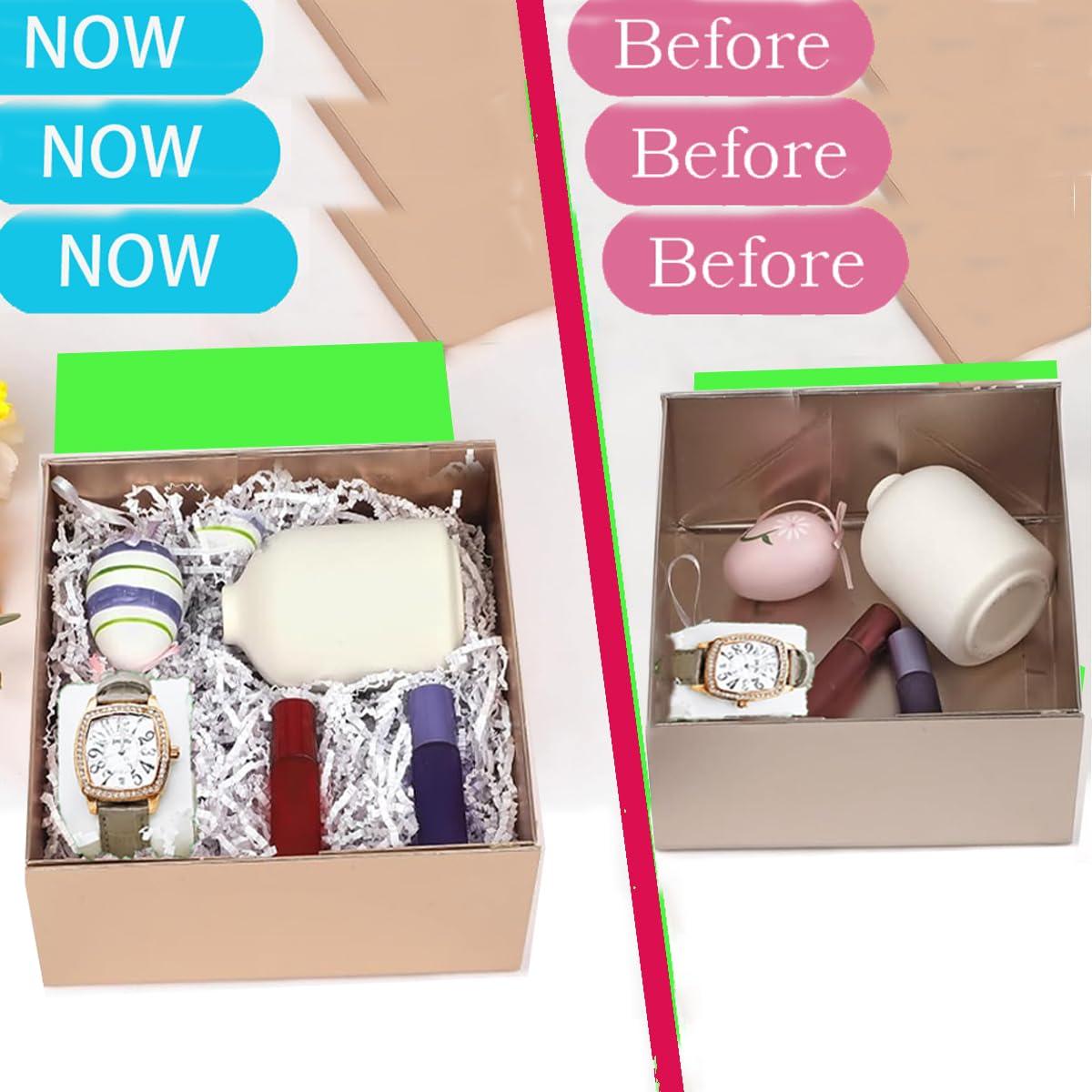 AIRKING 1LB-White Crinkle Paper Filler,Box Stuffing,for Gift Stuffing.White Shredded Paper for Gift Baskets,Box Stuffing Shredded Paper,Suitable for Different Festivals\'Gift Basket Filler Paper Shreds