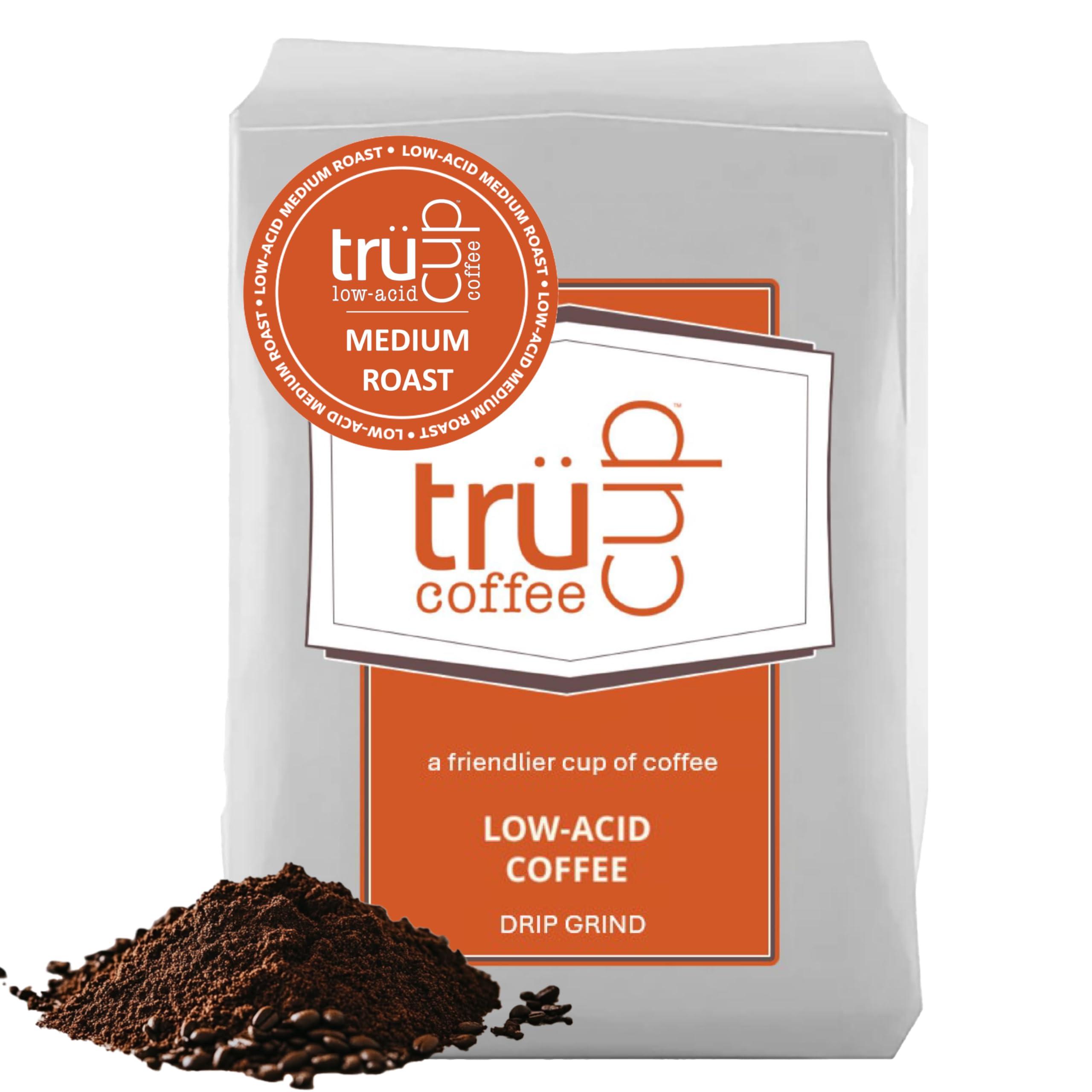 TRUCUP trcup Low-Acid Medium Roast Coffee (12 Ounce, Drip)