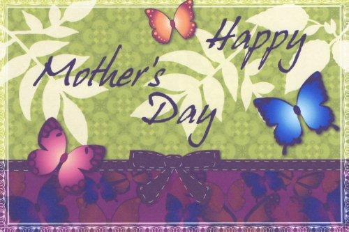 Quantumchaos Media 1/4 Sheet ~ Mothers Day Butterflies Birthday ~ Edible Cake/Cupcake Topper!!!