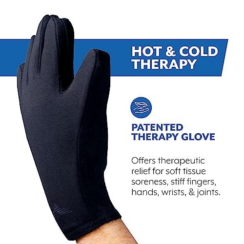 Brownmed Brownmed Polar Ice Hot/Cold Glove - Therapy Glove - Support for Arthritis, Fibromyalgia and More - Large