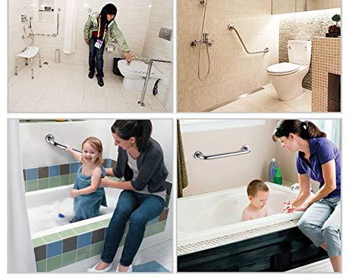 FairUo FairUo Folding Handicap Grab Bars Rails Toilet Handrails, Bathroom Grab Bar- Foldable and Portable Bathroom Safety Rails, Disabled, Elderly, Disabled, Pregnant Women Foldable Handrail Towel Rack/60