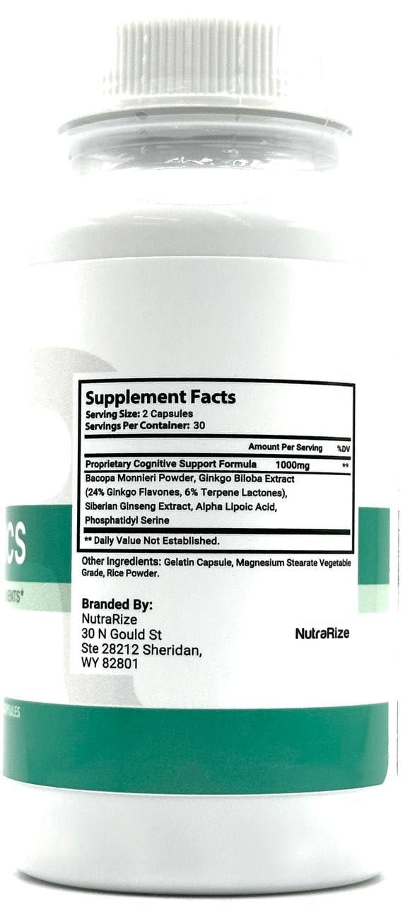 NutraRize Vertigenics - Natural Formula for Balanced Nutrition, Maximum Strength Supplement for Cognitive Health & Wellness, Premium Support Capsules, Vertigenics Reviews Official (60 Capsules)