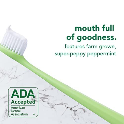hello Hello Naturally Whitening Fluoride Toothpaste, Farm Grown Mint, Vegan, SLS Free, Gluten Free, Peroxide Free, 4.7 Ounce (Pack of 4)
