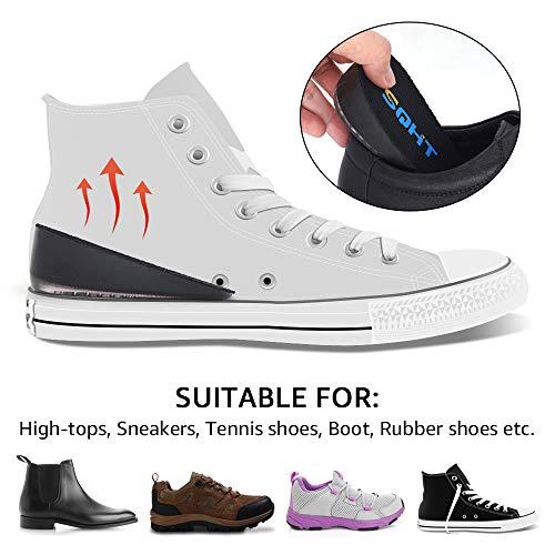 SQHT SQHT Height Increase Insoles - Heel Lift Inserts for Leg Length Discrepancies and Achilles Tendonitis, Heel Cups for Men and Women (Small (1.4" Height))