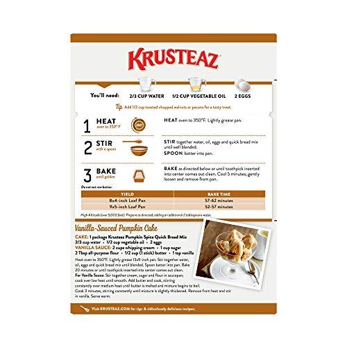 Krusteaz Krusteaz Pumpkin Spice Quick Bread Mix, 15.0-Ounce Boxes (Pack of 12)