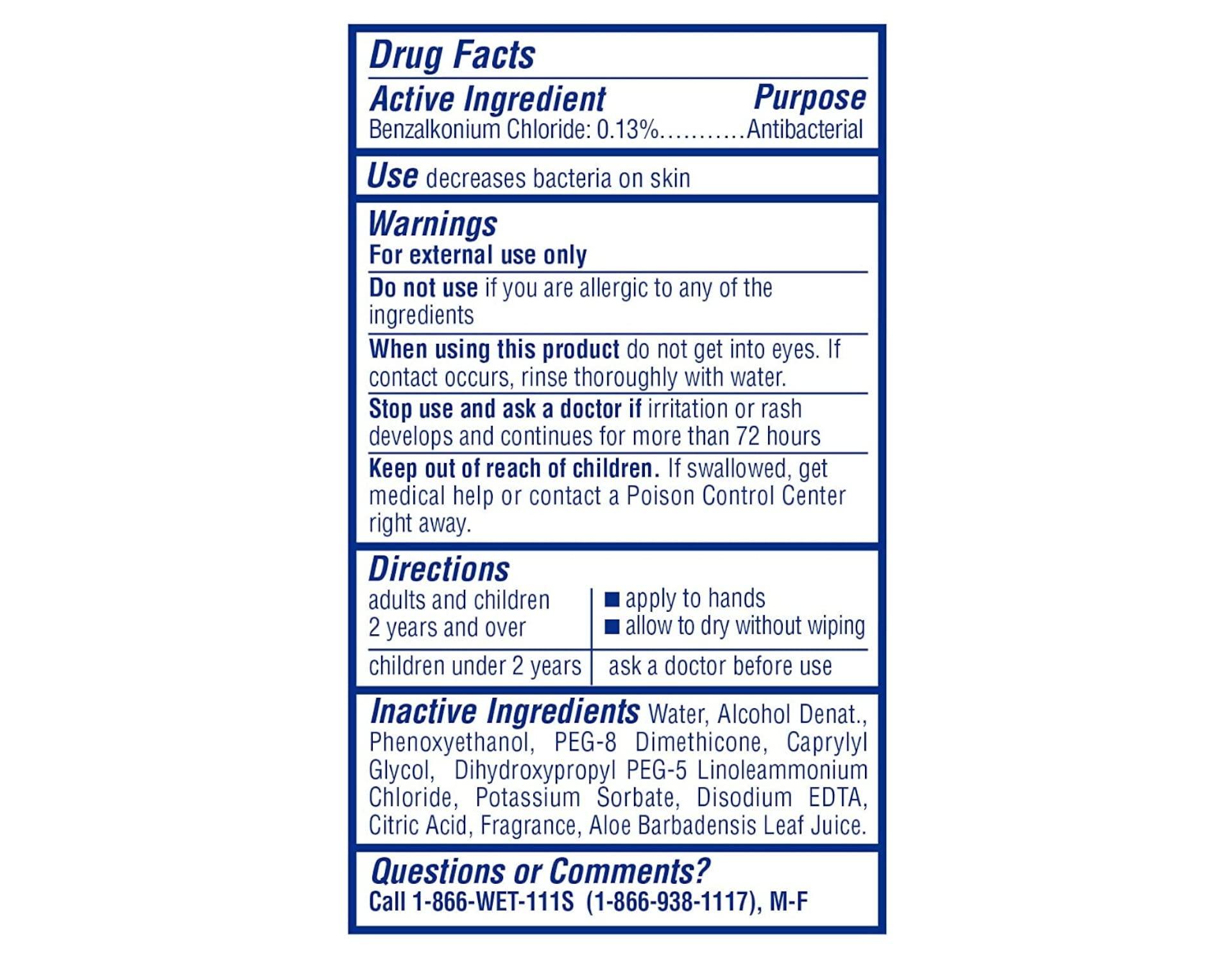 Wet Ones WET ONES Antibacterial Hand Wipes, Fresh Scent 40 Count (Pack of 2)