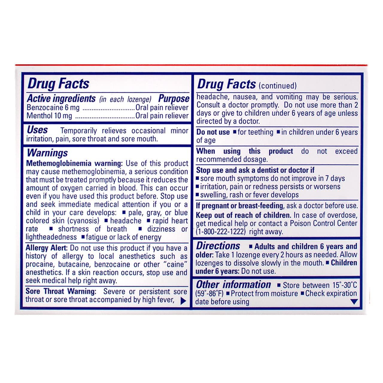 Chloraseptic Chloraseptic Sore Throat Spray, Cherry, 6 fl oz, 1 Bottle Sore Throat Lozenges, Cherry 18 Count