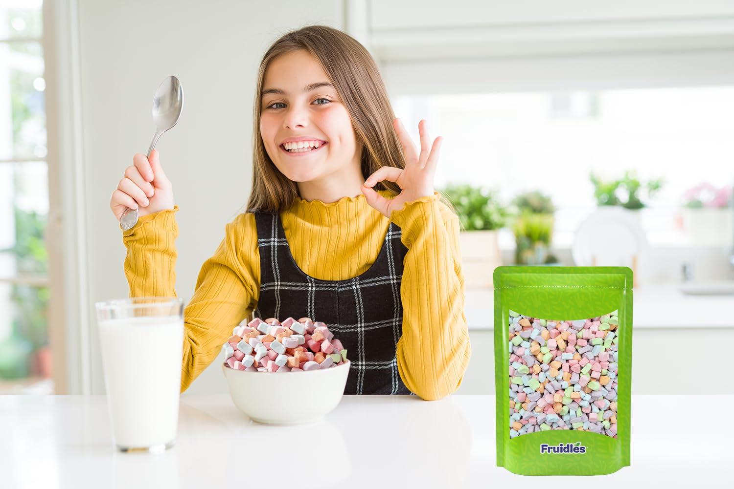 Fruidles Fruidles Multicolor Mini Dehydrated Marshmallows in Resealable Bag - Mini Marshmallow Bits for Great Toppings (1 Pound)