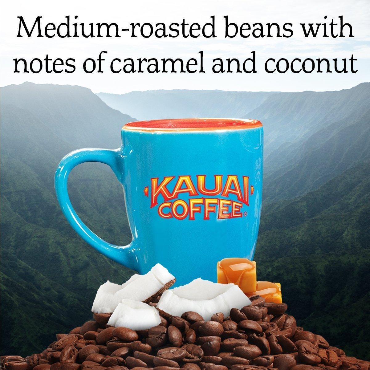 KAUAI COFFEE Kauai Coffee Koloa Estate Medium Roast - Coconut Caramel Crunch, 24 oz Package