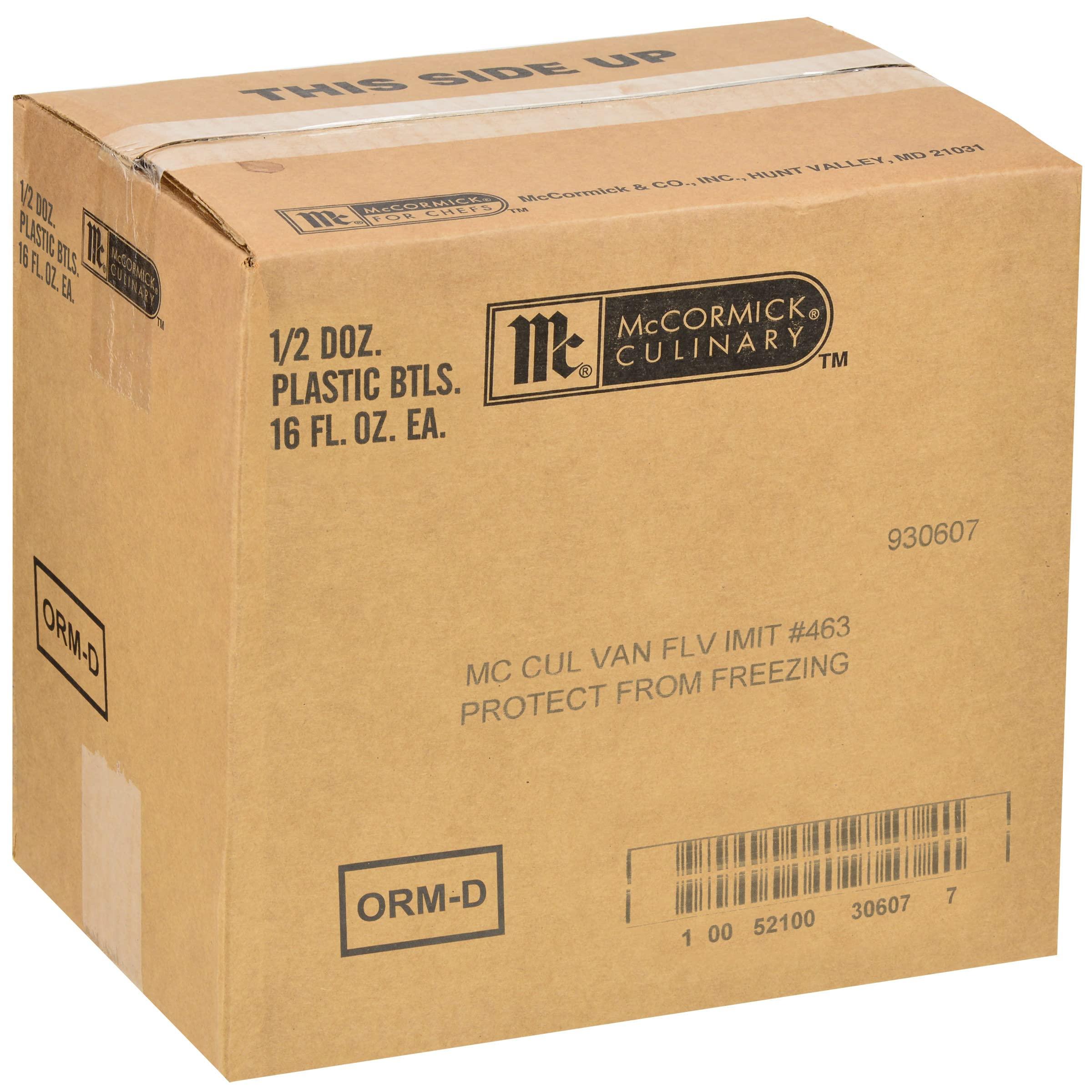 McCormick Culinary McCormick Culinary Imitation Vanilla Flavoring, 32 fl oz (Pack of 6) - Six 32 Fluid Ounce Bottles of Imitation Vanilla Extract for Baking, Best for Cakes, Frostings, Desserts and More