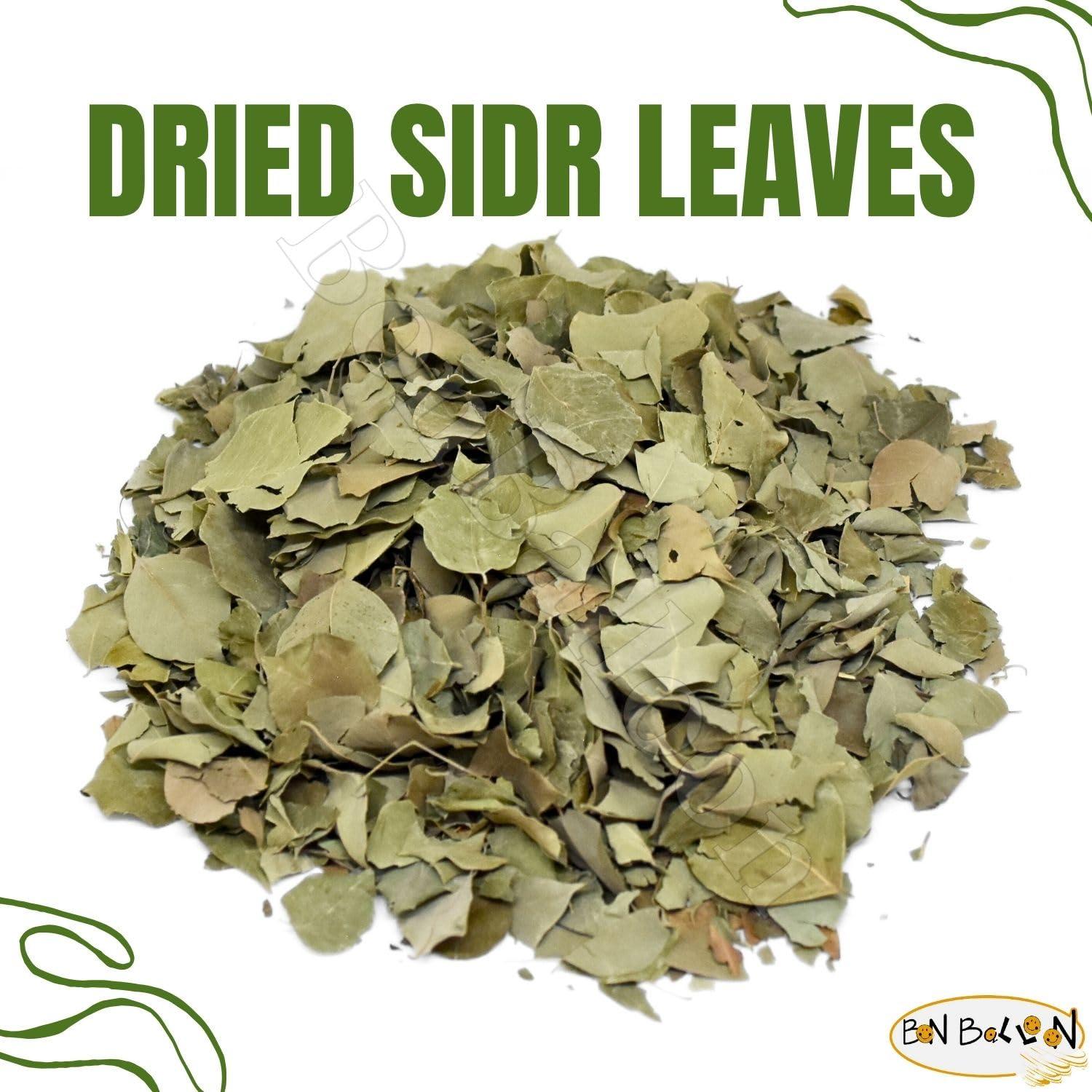 bonballoon Wholesale Seder Sidr Dried Broken Leaves (Lote Tree Jujube Ziziphus Spina Christi Christ Golchin Lotus) Leaf Natural Herbs For Hair And Care Body No Preservatives Non Gmo Kosher Halal (5 oz / 425g)