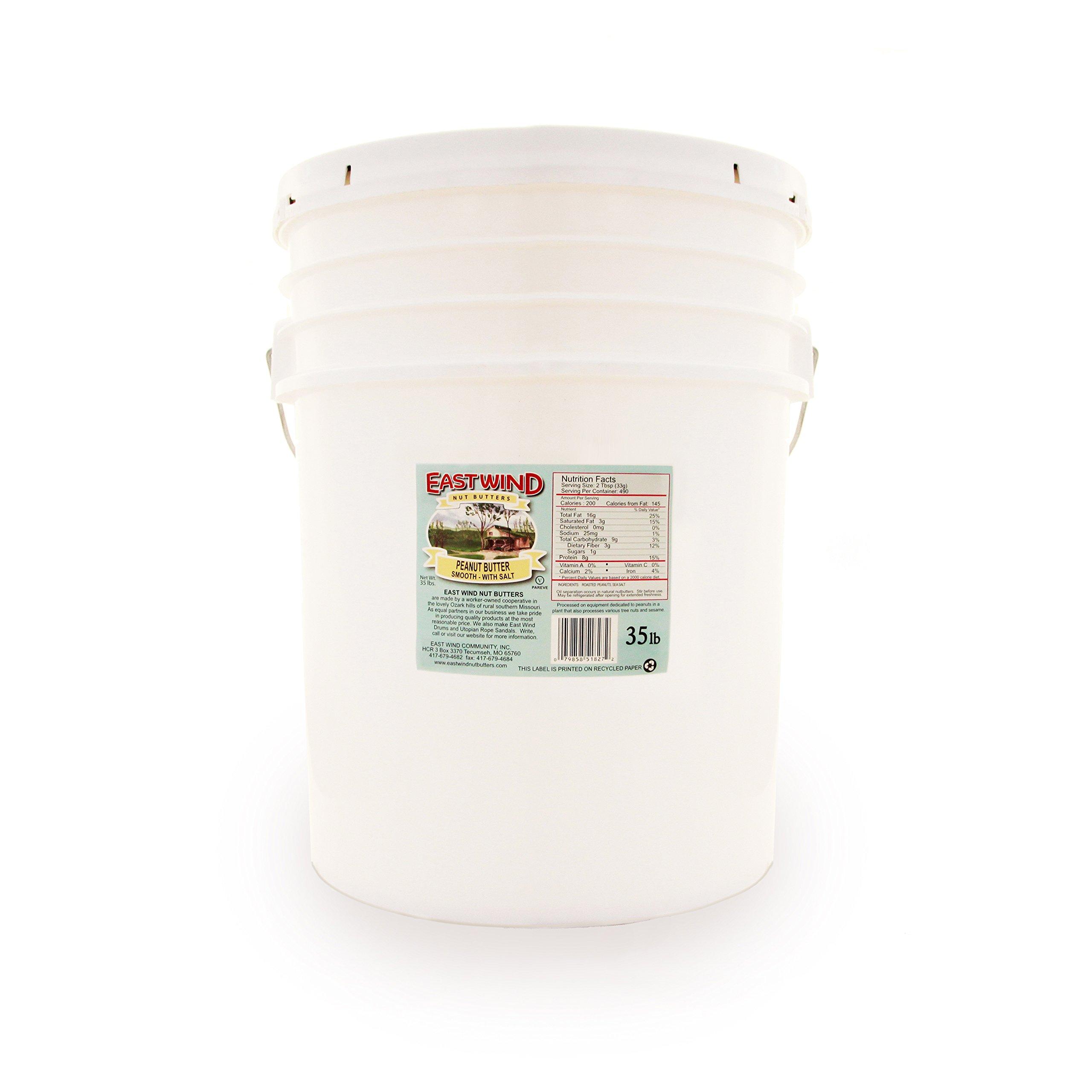 East Wind Nut Butters EAST WIND Nut Butter Peanut Smooth, 35 Pound