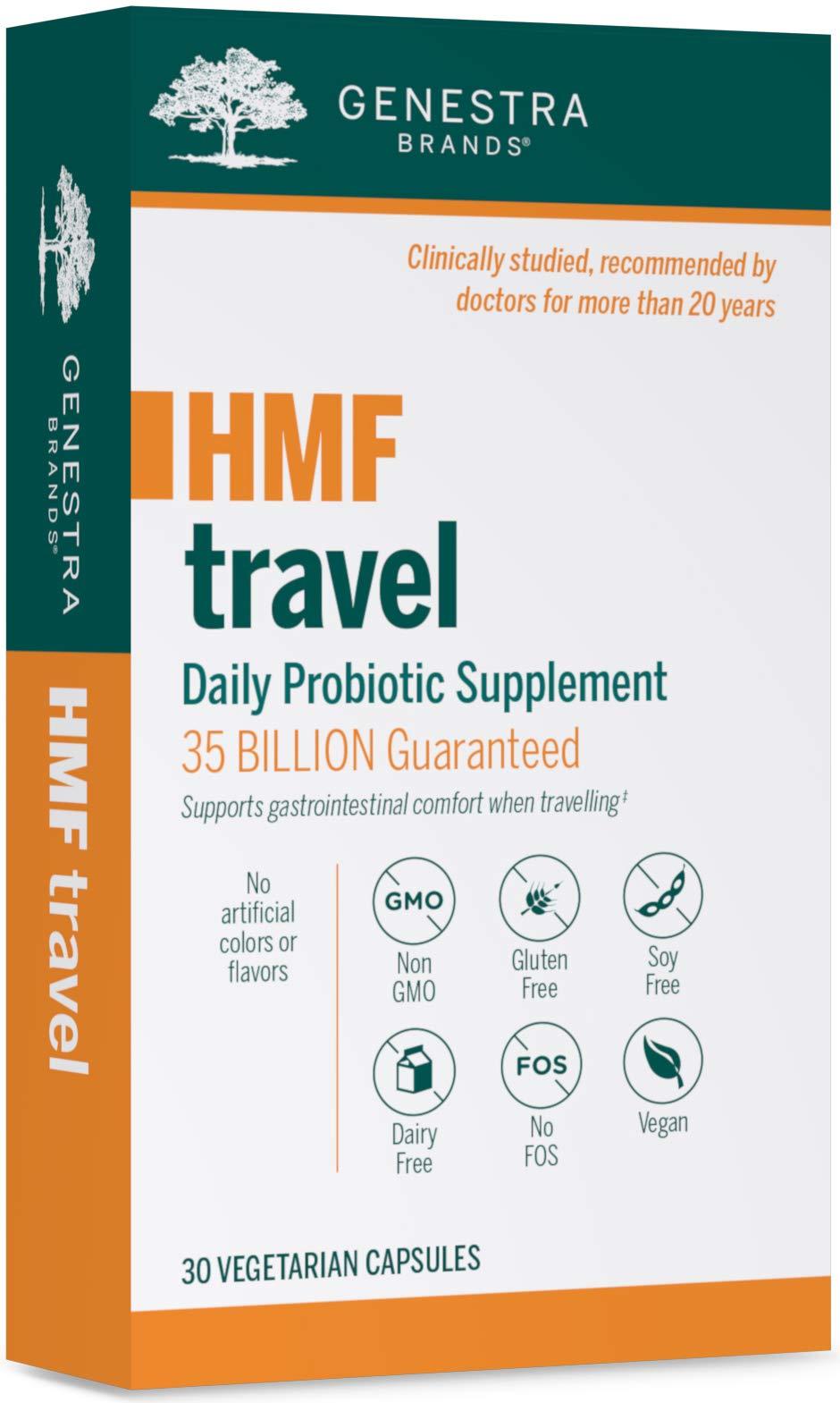 Genestra Brands Genestra Brands - HMF Travel - Shelf Stable Probiotics to Support Gastrointestinal Health When Travelling - 30 Capsules