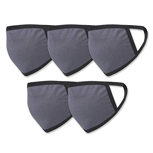 ASA TECHMED ASA TECHMED Super Premium 3-Ply Reusable Face Mask in Multiple Colors - Breathable Comfort, Non-Surgical Safety Mask, Fully Machine Washable,for Office School Outdoors - (4-Pack) (Grey)