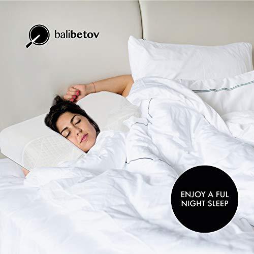BALIBETOV Ergonomic CPAP Pillow for Side Sleepers Full Mask Compatible - Comfy Memory Foam CPAP Pillows For Side and Back Sleepers , Stomach Too - Reduce Air Leaks & Mask Pressure for a Better Sleep (Natural)