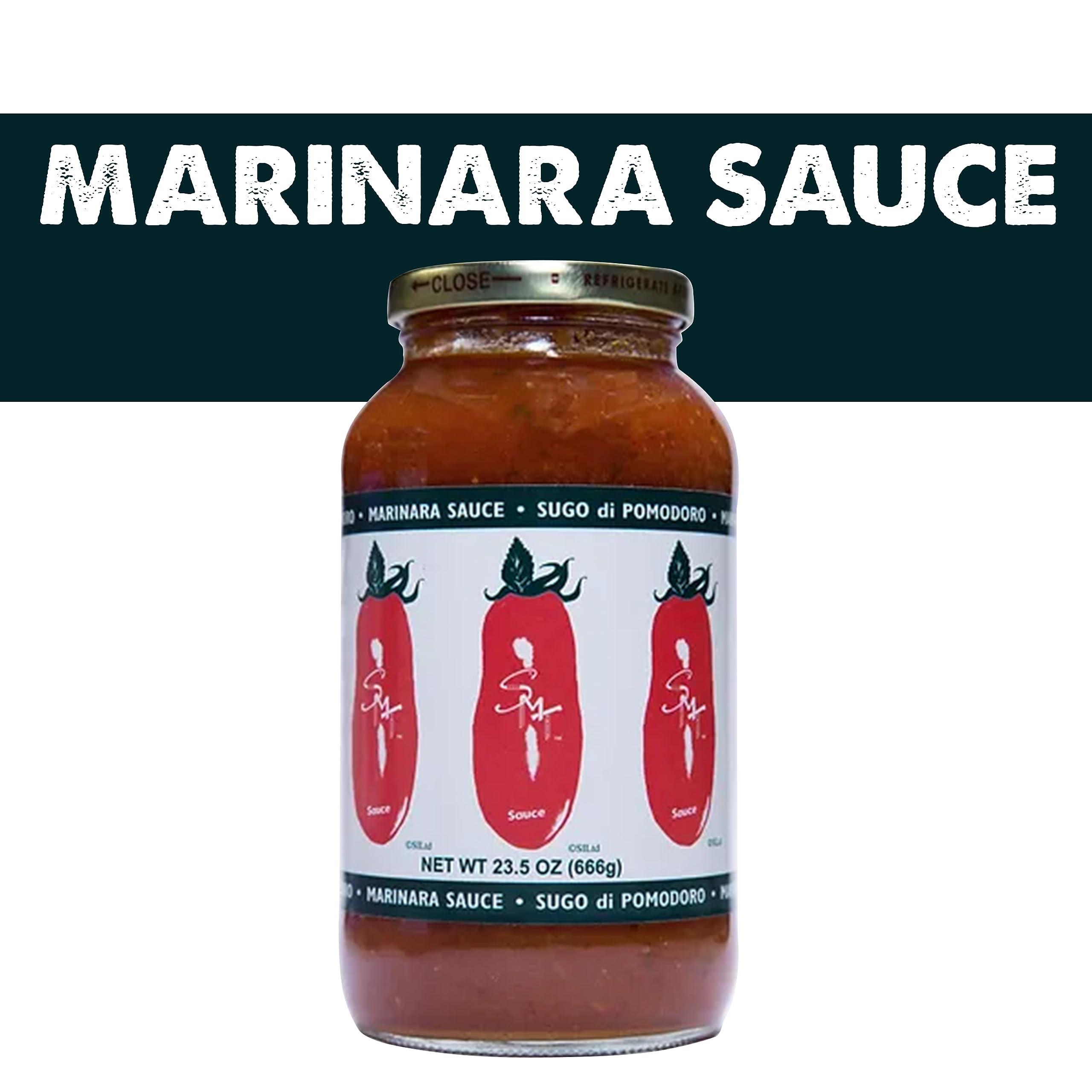 San Marzano SMT San Merican Tomato Marinara Sauce - Marinara Pasta Sauce from Fully Ripened Tomatoes, 23.5 oz (Pack of 2)