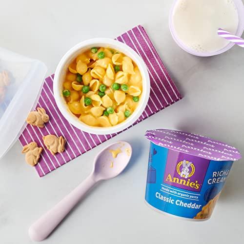 Annie's Homegrown Annie\'s Classic Cheddar Deluxe Rich and Creamy Microwave Mac & Cheese with Organic Pasta, 4 Ct, 2.6 OZ Cups