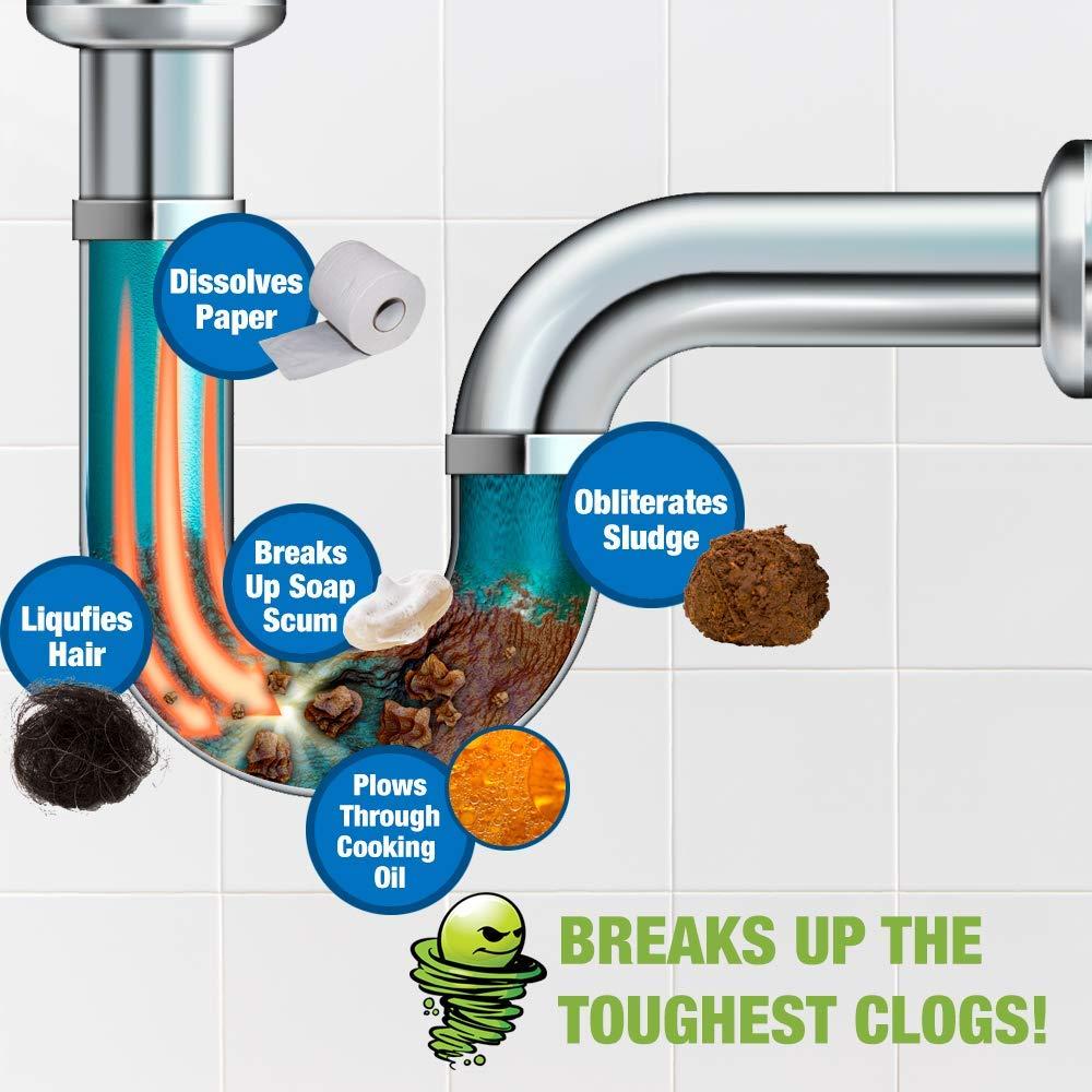 EcoClean Solutions ECOCLEAN SOLUTIONS GGDC3SEMR Green Gobbler Breaks Up The Toughest Blogs, Sold as 3 Pack, 9 Counts Total