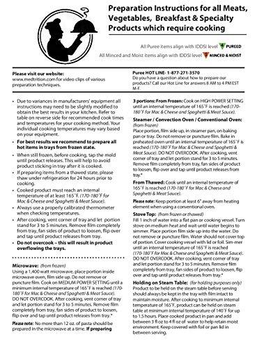 Medtrition Cafe Puree Meat Variety Pack 3 oz. (24 Count)