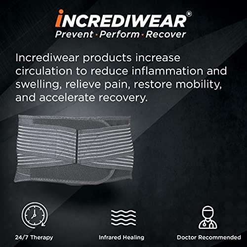 Incrediwear Incrediwear Back Brace - Back Support Brace for Back Pain Relief from Muscle Pain, Sciatica or a Herniated Disc, Everyday Lower Back Lumbar Support (Medium)