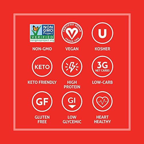 The Only Bean The Only Bean Crunchy Roasted Edamame Snack (Sriracha), High Protein Snacks (13g) Healthy Protein Chips, Keto Friendly Food (2g Net), Plant-Based Vegan Snacks, Office Snacks, Spicy Snack, 4oz (3 Pack)