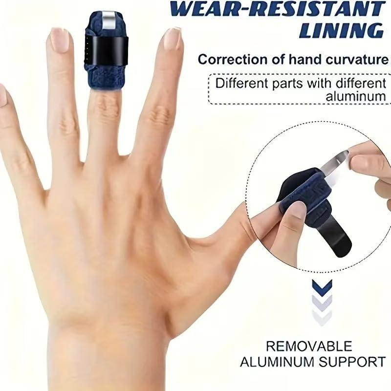 Luhaomisky 2Pcs Blue Small Toe Splints for Straightening Hammer Toe Corrector Toe Straightener Finger Support Brace Stabilizer Women Men Broken Toe Support Easy to Wear and Use,Bunion Pads,Foot Health