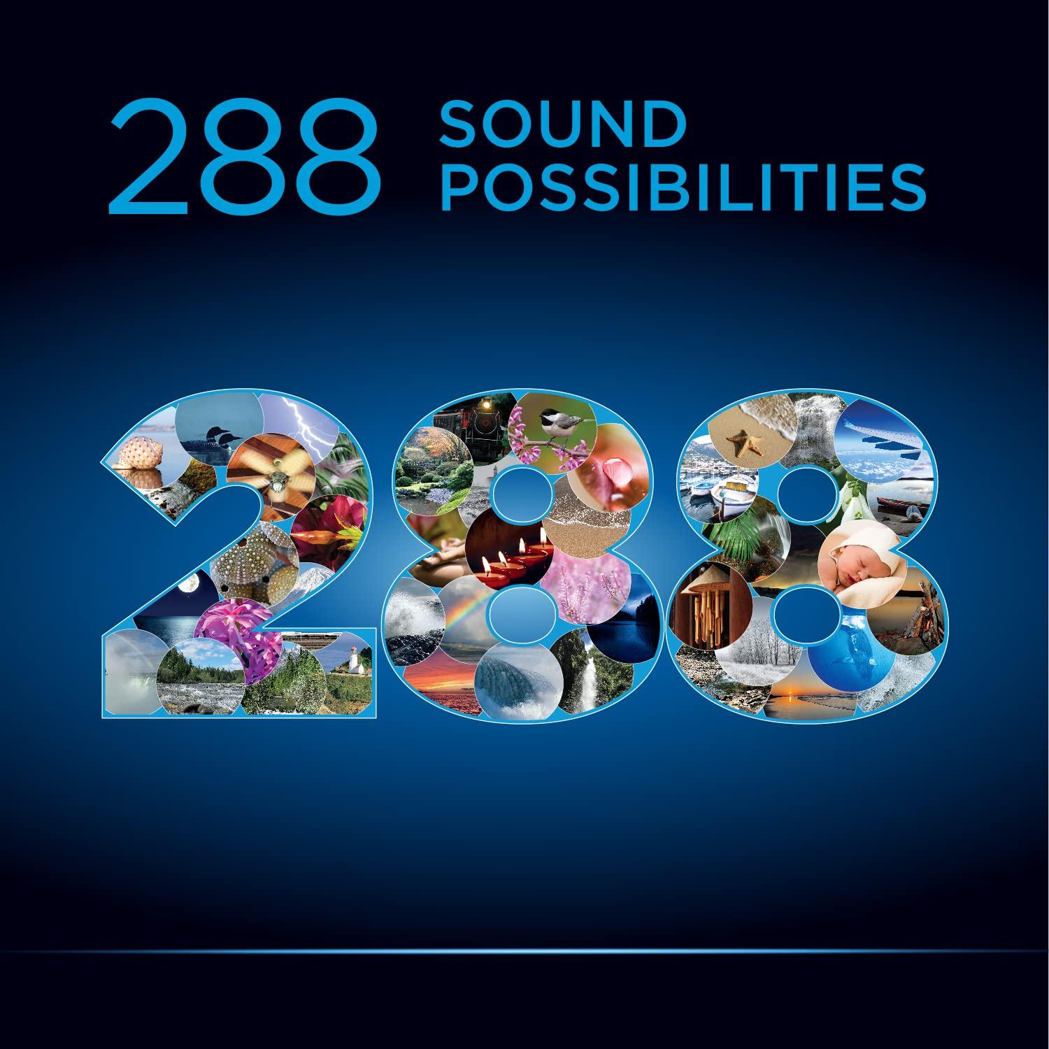 Sound Oasis Sound Oasis Deluxe Bluetooth Sleep Tinnitus Sound Machine, Worlds Best White Noise Machine for Better Sleep, Tinnitus Management, Clock Radio 288 Sounds