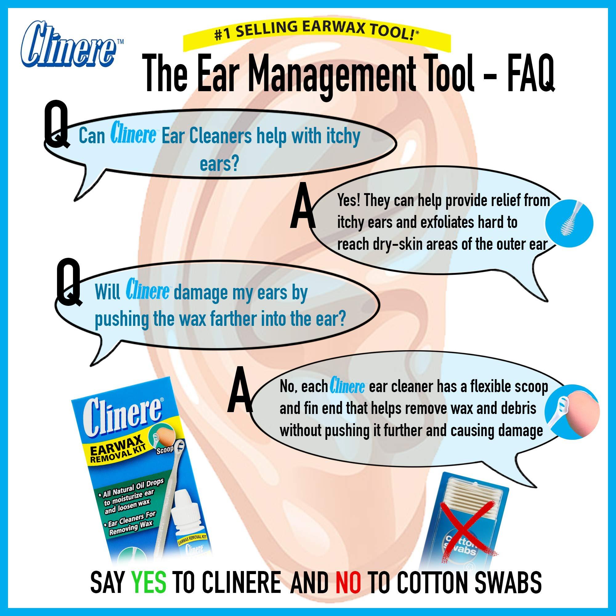 Clinere Clinere Ear Oil Conditioner & Ear Cleaners Cleaning Care Kit, 1 Ea, 1count, 4 Ear Tips