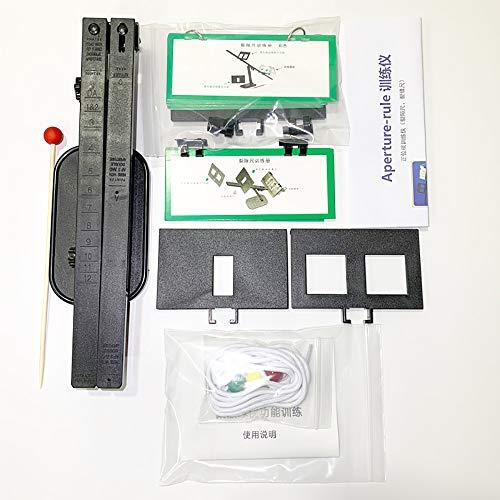 LeTkingok Aperture-Rule Trainer Strabismus Amblyopia Eye Treatment Monocular Vision Training Blackout Correction Tool Set