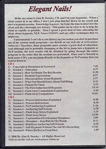 Neuro-VISION - Alan B. Densky, CH Stop Nail Biting Hypnosis & NLP CDs (7 Session on 2 CDs) Stops The Compulsion to Bite Nails. Neuro-Vision Elegant Nails!