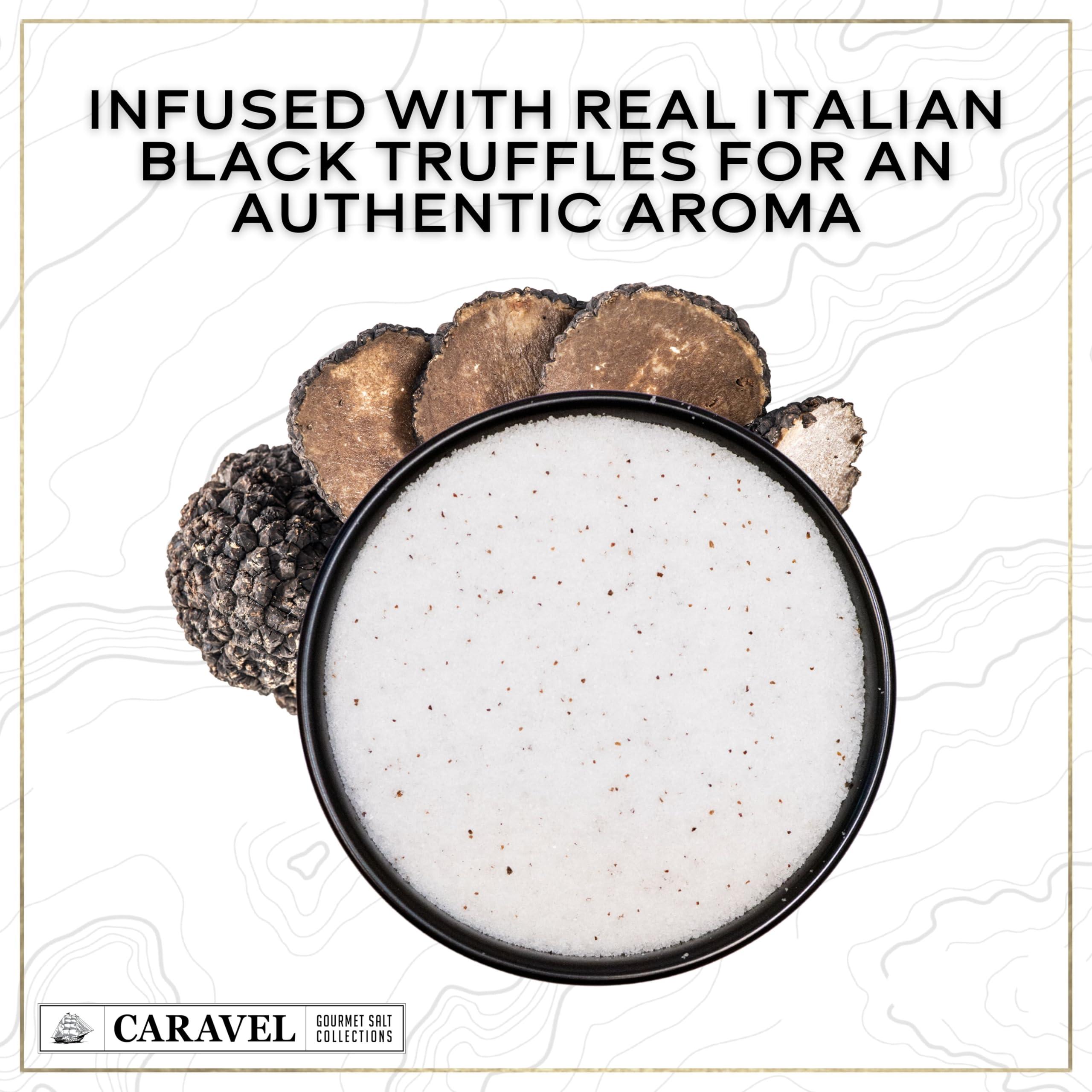 Caravel Gourmet Truffle Sea Salt - 4 oz Jar 3-Pack