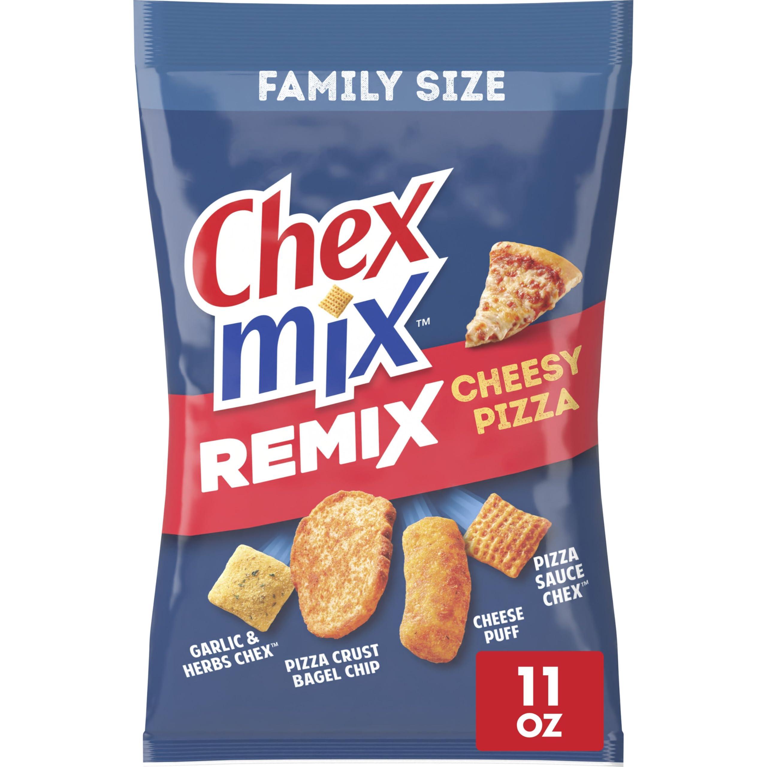 Chex Mix Chex Mix Snack Mix, Remix Cheesy Pizza, Savory Snack Bag, 11 oz