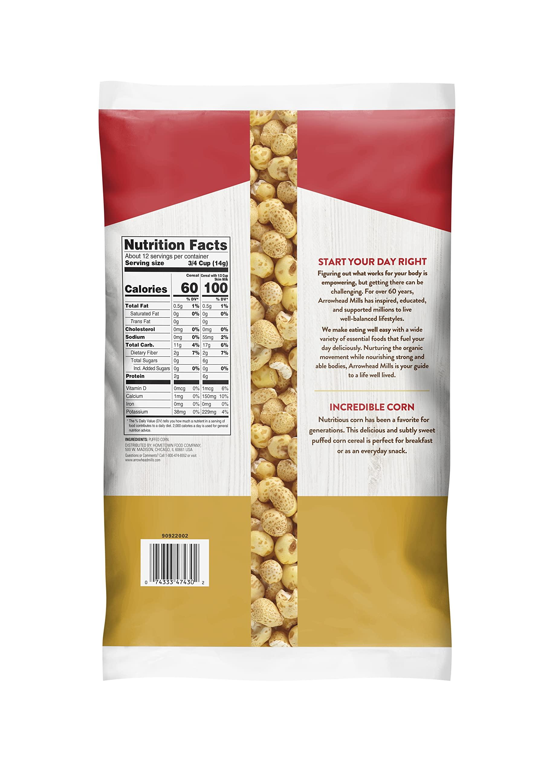 Arrowhead Mills Arrowhead Mills - All Natural Puffed Corn Cereal - Case of 12 - 6 oz.
