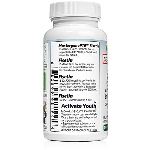 REVGENETICS SENOLYTICS 500: Fisetin 500 mg