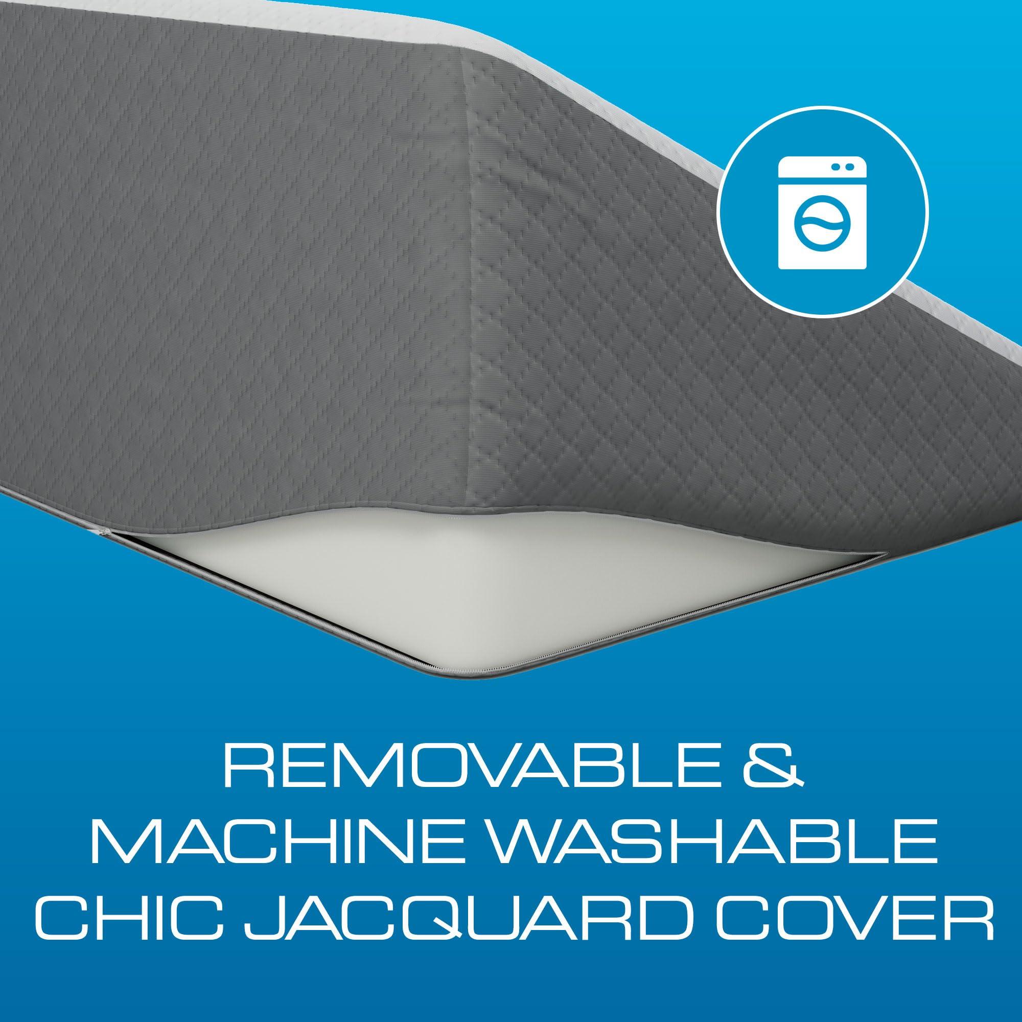 Klbs Kolbs Bed Wedge Pillow for Sleep Apnea, Sleeping Comfort, Relaxing, Acid Reflux, Heartburn and Back Pain Relief. Cushion for Sitting Up in Bed. Memory Foam Top, Chic Jacquard Washable Cover.