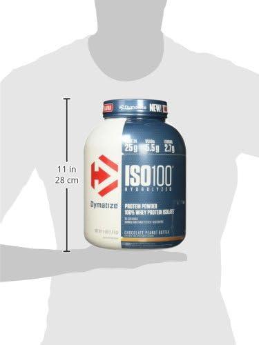 Dymatize Dymatize ISO 100 Whey Protein Powder with 25g of Hydrolyzed 100% Whey Isolate, Chocolate Peanut Butter, 5 Pound