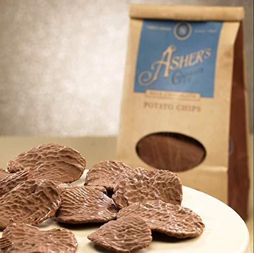 Asher's Chocolates Asher's Chocolate Company, Delicious Chocolate Covered Potato Chips, Made from the Finest Kosher Chocolate, Family Owned Since 1892 (8.5oz, Milk Chocolate)