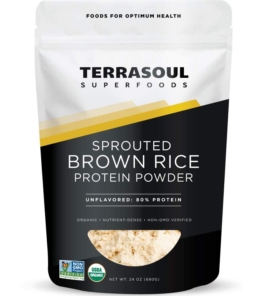 Terrasoul Superfoods Terrasoul Superfoods Organic Sprouted Brown Rice Protein Powder, 1.5 Pounds