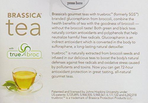 Brassica Tea Brassica Tea Decaf Sencha Green Tea with Truebroc, 6 boxes (96 Total Tea Bags)