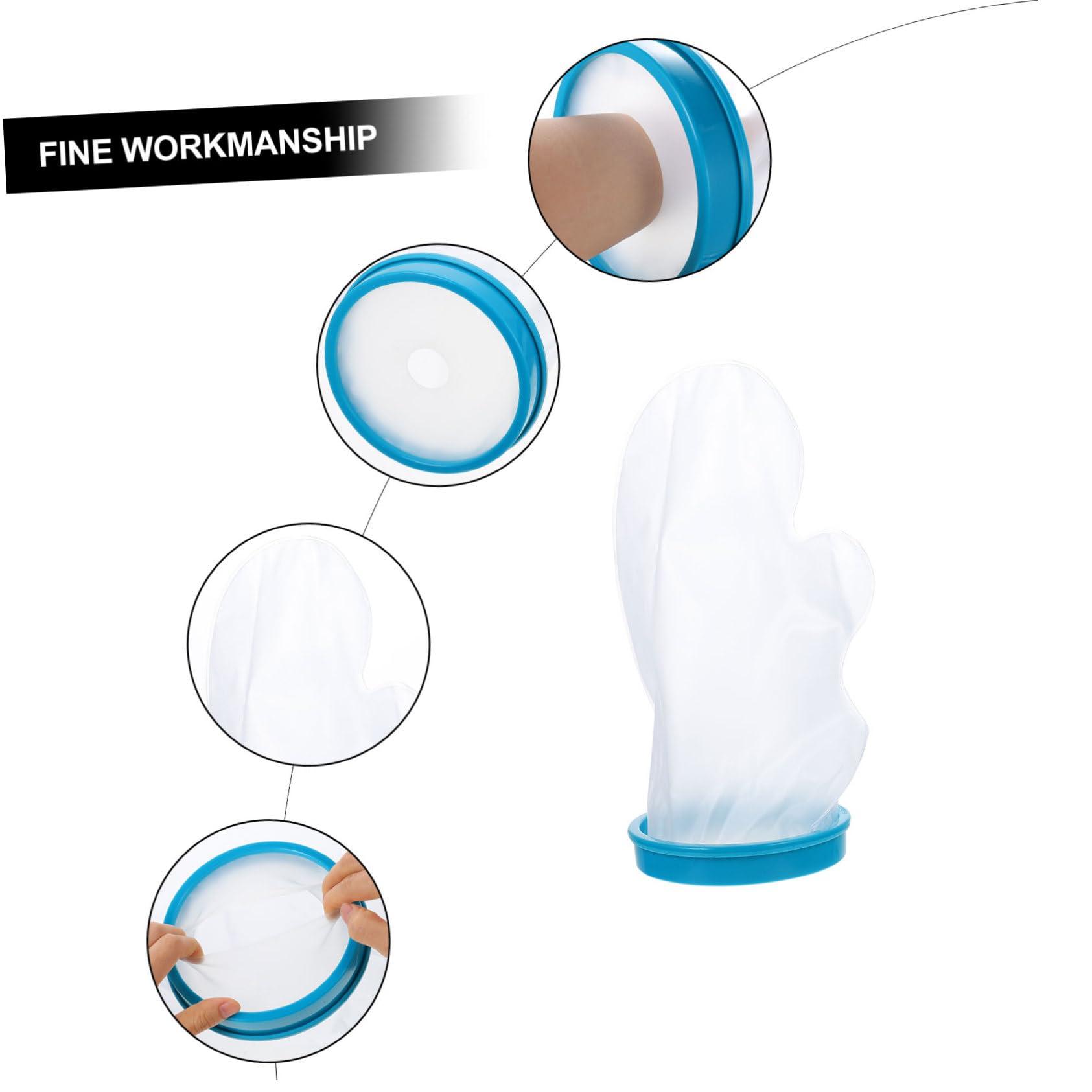 NOLITOY NOLITOY Waterproof Case Waterproof Cast Cover Plaster Shower Glove Shower Protector Hand Protector Waterproof Plaster Protector Arm Cover Take a Bath Silicone Safety Mask