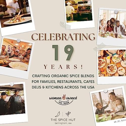 The Spice Hut Organic Thai Seasoning Spice Blend, with Salt, Authentic Thai Spice and seasonings for Cooking Flavorful Food - Pad Thai, Chicken Satay, Noodle, Curries, and Meat / All-Natural, Kosher, Vegan, Gluten Free, Keto -No MSG- 4oz Glass Jar