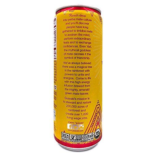 Guayaki Organic Yerba Mate, Sparkling Cranberry Pomegranate, 12 Ounce (pack Of 12)