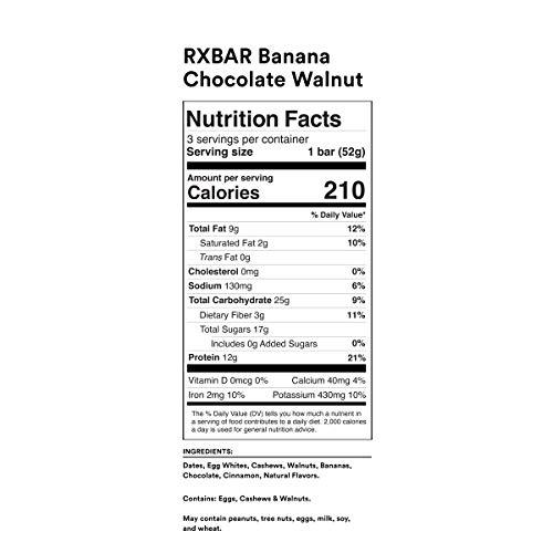 RXBAR RXBAR Protein Bar, Variety Pack, 10 Flavors, 55oz Box (30 Bars)