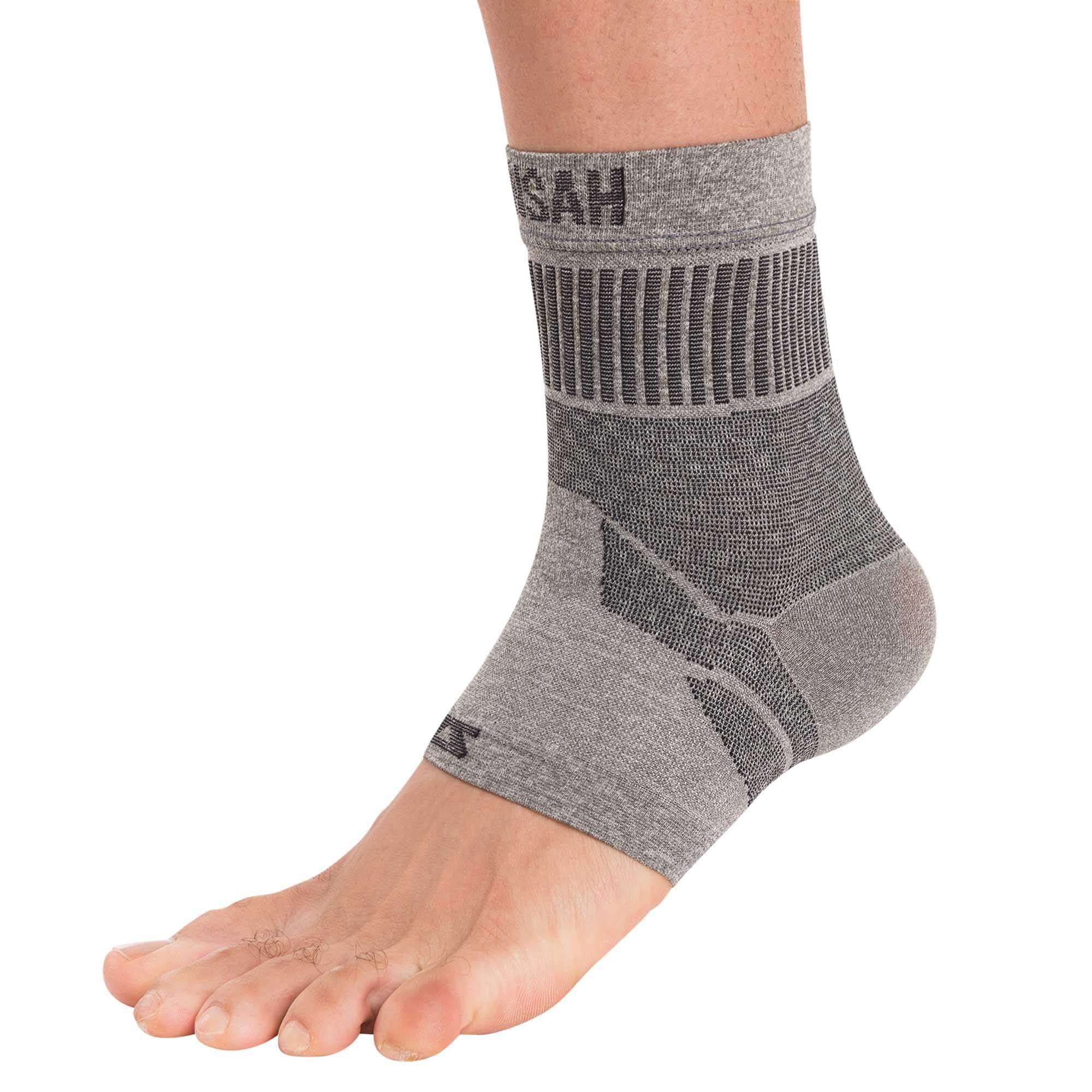 Zensah Zensah Ankle Support - Compression Ankle Brace - Great for Running, Soccer, Volleyball, Sports - Ankle Sleeve Helps Sprains, Tendonitis, Pain (X-Large, Heather Grey)