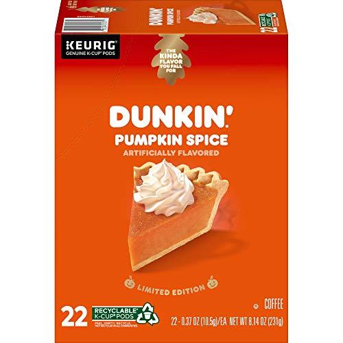 Dunkin\' Dunkin\' Pumpkin Spice Flavored Coffee, 22 Keurig K-Cup Pods