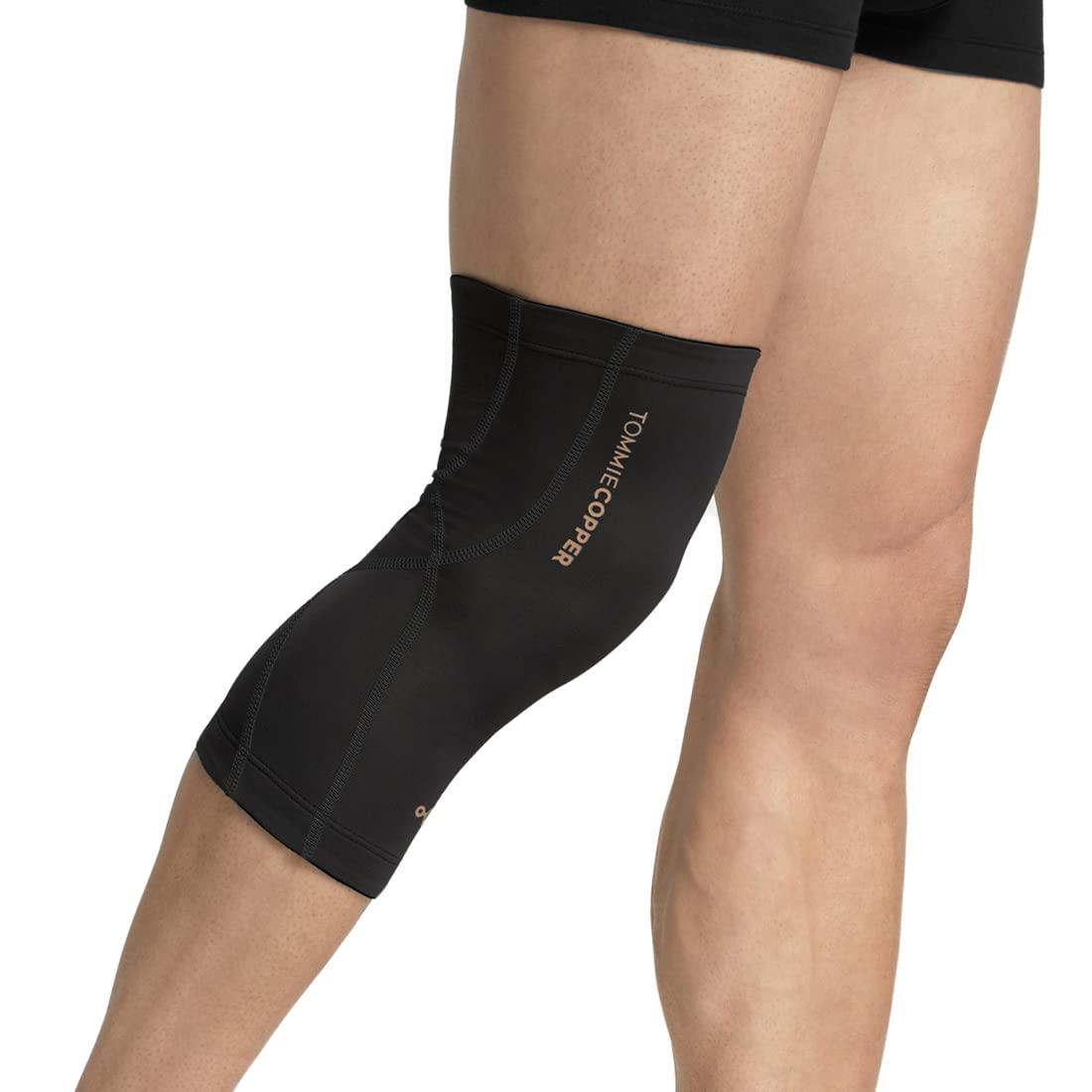 Tommie Copper Tommie Copper Unisex Performance Compression Knee Sleeve - Black - Large