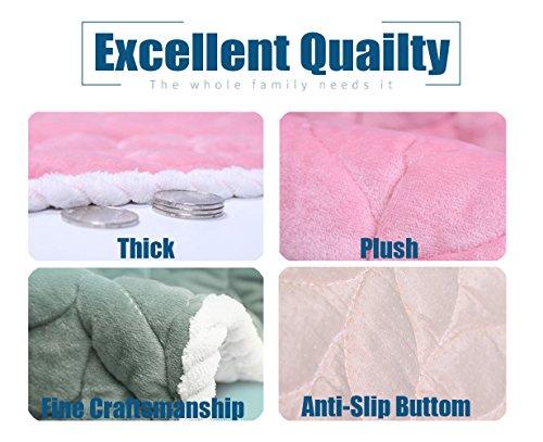 Liveinu Liveinu Plush Fleece Incontinence Underpads Waterproof Reusable Incontinence Bed Pad Washable Incontinence Underpads 8 Cups Absorbency Mattress Protector for Adults, Kids and Pets Beige 35"x70"