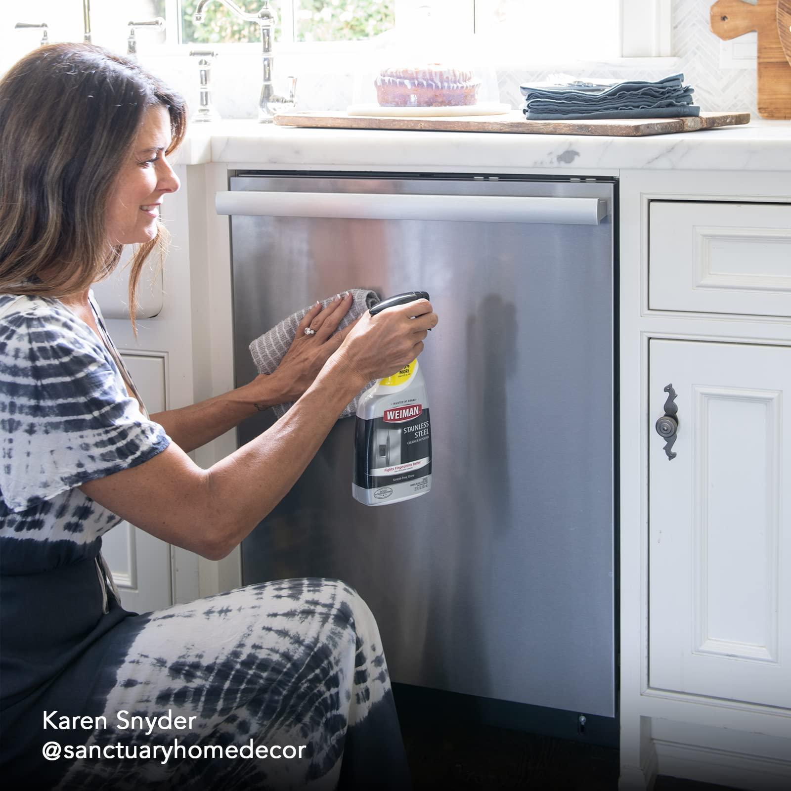 Weiman Weiman Disinfecting Stovetop Cleaner & Stainless Steel Cleaner - 22 Ounce - Daily Appliance Kitchen Cleaning Kit